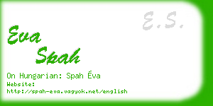 eva spah business card